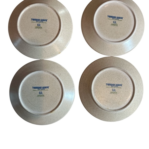 Vintage Lenox Temperware Dewdrops Pattern 6.5" Dessert Bread Plates Set of 4 - Picture 2 of 5